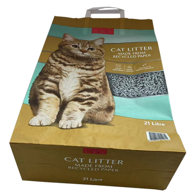o empacotamento do papel de embalagem de 6L 10L 12L ensaca o papel feito sob encomenda Cat Litter Bags