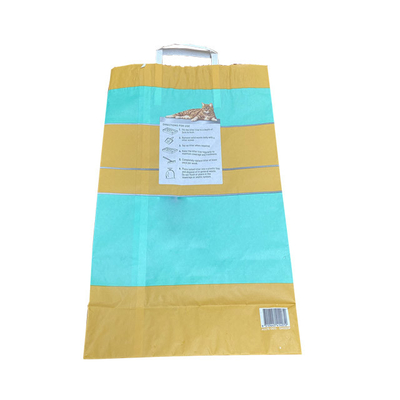 o empacotamento do papel de embalagem de 6L 10L 12L ensaca o papel feito sob encomenda Cat Litter Bags