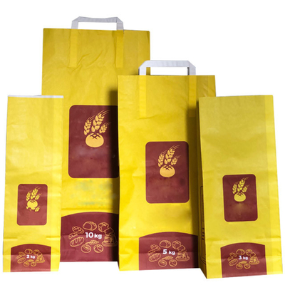 Sacos de papel biodegradáveis impressos feitos sob encomenda de ISO9001 6L 10L para Cat Litter Packaging