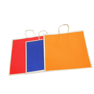 Sacos de papel multifoliado 25kg com corda de algodão/corda pp/alça de papel torcido