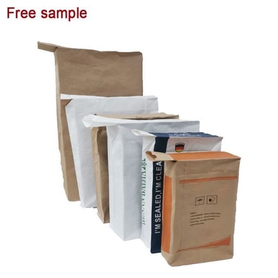 Sacos de papel multifolha colados com impressão laminada com reforço