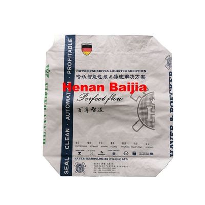 impressão de empacotamento de Flexo dos sacos de papel de Multiwall Kraft do saco da farinha de trigo do pão 30kg