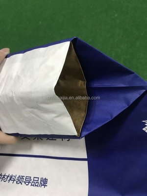 Edifício personalizado Válvula colada Bolsas de papel de parede múltipla com alça Aceitar Custom