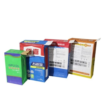 Serviço feito sob encomenda da parada do saco um da válvula do papel de embalagem do cimento do logotipo 25kg 50kg