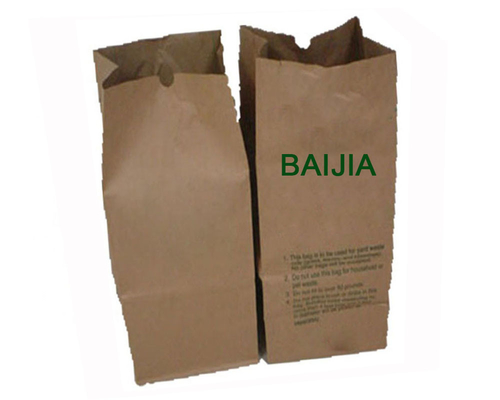 Umidade Compostable de 30 sacos de papel do gramado do galão - prova com logotipo feito sob encomenda