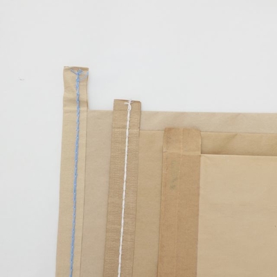Sacos de papel abertos costurados impressos de empacotamento de Multiwall da boca com logotipo