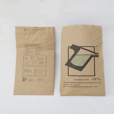 3 de Brown Kraft do saco de papel dobras Multilayer do tamanho e impressão personalizados amigáveis de Eco