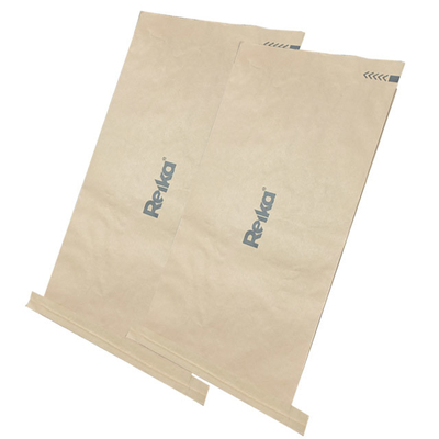 produto comestível aberto costurado de papel Brown dos sacos da boca de 25kg 20kg Multiwall para o coco