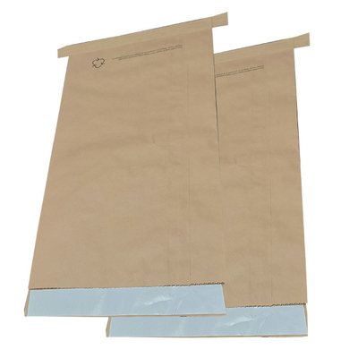 Saco de empacotamento de papel do coco de Brown do produto comestível para o material 25kg 20kg do alimento