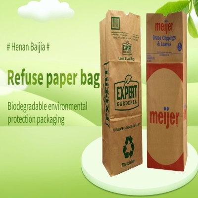 Sacos de papel recicláveis ​​abertos com forro personalizado