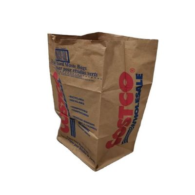 Sacos de gramado de papel marrom com tampa aberta de 30 galões tamanho personalizado