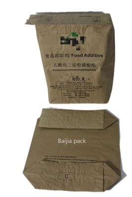 Sacos de papel kraft versáteis de parede múltipla à prova de umidade para soluções de embalagem