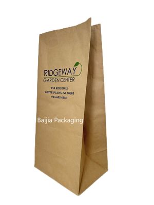 Sacos de papel de folhas recicláveis