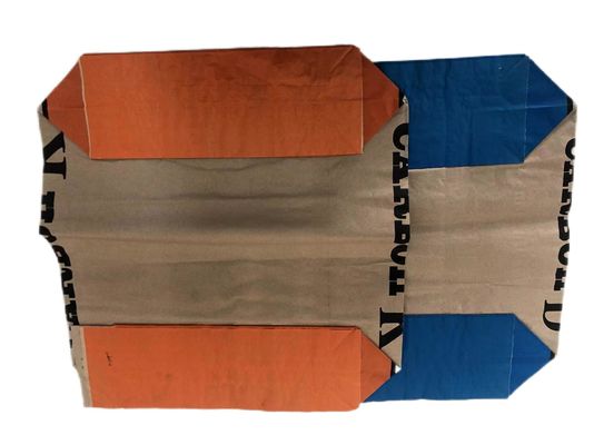 Sacos de papel de parede múltipla com válvula colada duráveis para embalagens