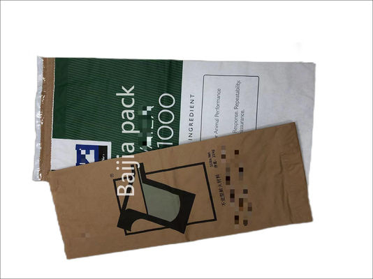 Segmentação térmica Bolsas de papel Kraft de parede múltipla Espessura e impressão personalizadas