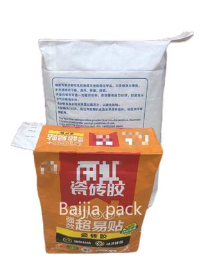 Impressão à prova de umidade válvula colada bolsas de papel de parede múltipla