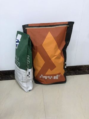 Sacos de papel de vedação térmica de espessura personalizada com fecho de fundo apertado
