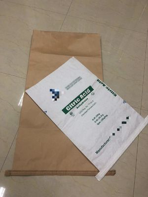 Sacos de papel de parede múltipla de boca aberta costurados para necessidades de alto desempenho