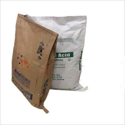 Sacos de papel kraft de parede múltipla de 25 kg à prova de umidade de costura
