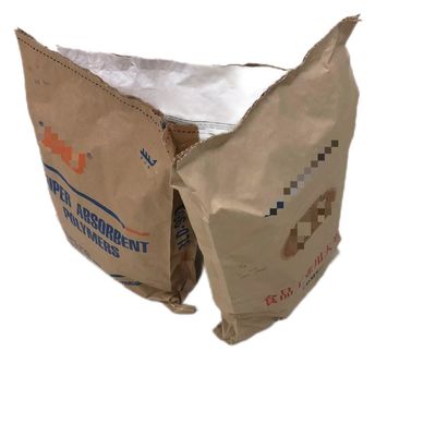Sacos de papel de parede múltipla de boca aberta costurados personalizados para materiais de construção