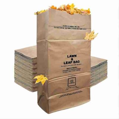 Sacos de papel para revestimento de gramado com embalagem personalizada e capacidade de peso pesado