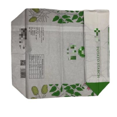 Tipo de válvula personalizada Saco de papel multipar industrial de embalagem Amido com laminação
