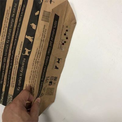 Embalagens de sacos de papel de parede múltipla pesada especialmente concebidas para lixo de animais de estimação