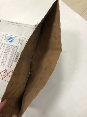 Sacos de papel de parede múltipla de 25 kg, fundo quadrado, boca aberta para embalagens químicas