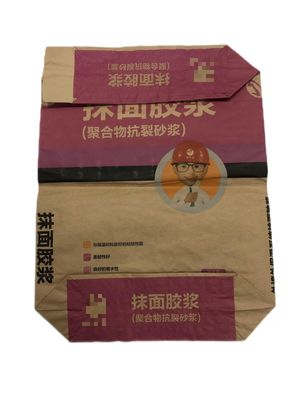Bolsas de papel de parede múltipla de válvula para embalagem de argamassa conveniente e confiável
