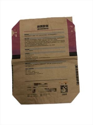 Bolsas de papel de parede múltipla de válvula para embalagem de argamassa conveniente e confiável