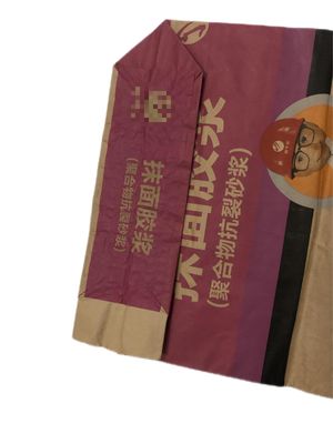Bolsas de papel de parede múltipla de válvula para embalagem de argamassa conveniente e confiável