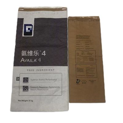 Sacos de papel de parede múltipla para embalagens em pó e grânulos em alimentos industriais químicos médicos