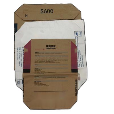 Sacos de papel de parede múltipla com válvula colada biodegradável