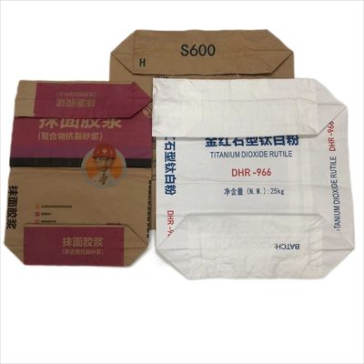Sacos de papel de válvula multiparede biodegradáveis, à prova de água, à prova de umidade e de qualidade alimentar