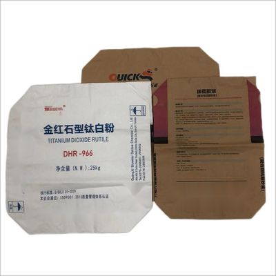 Saco de papel de válvula de tamanho personalizado para soluções de embalagem da indústria química