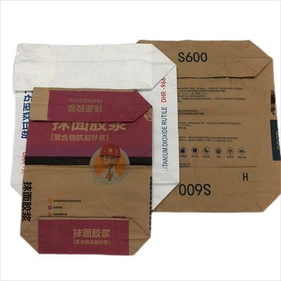 Saco de papel de válvula de tamanho personalizado para soluções de embalagem da indústria química