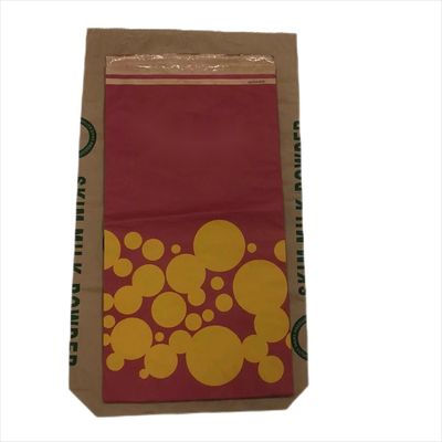 Bolsas de papel de parede múltipla impressas sob medida Bolsa Kraft com PE incorporado