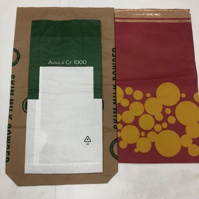 Sacos de papel de várias camadas personalizados Sacos de papel de duas camadas Sacos de papel de três camadas