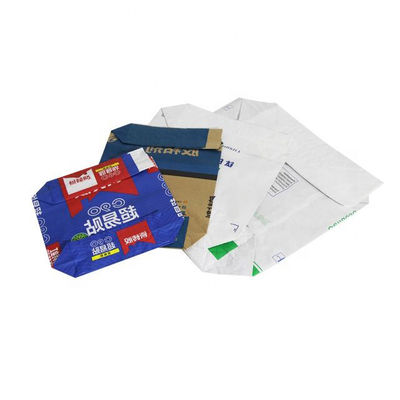 2 camada 3 camada Bolsas de válvulas de papel kraft com plástico interior Para embalagem cimento mastiga pó químico 20kg 25kg 50kg