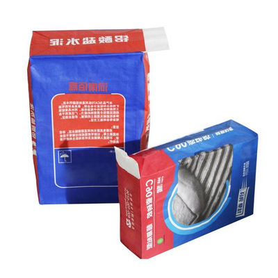 2 camada 3 camada Bolsas de válvulas de papel kraft com plástico interior Para embalagem cimento mastiga pó químico 20kg 25kg 50kg