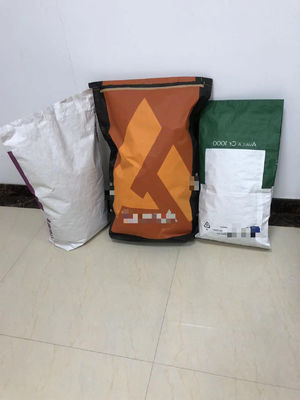 Sacos de papel industrial ecológicos com vedação adesiva de fundo apertado e tamanho personalizado para embalagens de alimentos
