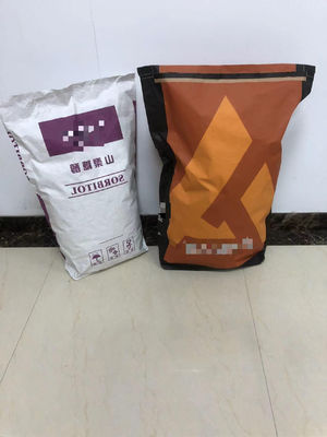 Sacos de papel industrial ecológicos com vedação adesiva de fundo apertado e tamanho personalizado para embalagens de alimentos