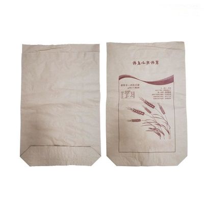 Saco de papel de parede múltipla selante térmico reciclado personalizável para embalagens de alimentos