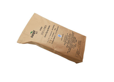 2 camadas 3 camadas do calor de 25kg - saco selado do pacote da farinha do papel de embalagem da planície dos sacos de papel