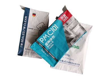 3 dobras 25kg 50kg colaram sacos de papel duráveis da parte inferior do bloco dos sacos de papel de Multiwall da válvula