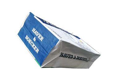 Absorvente de líquido para derramamento de sacos de papel multicamadas com válvula colada