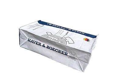 Parte inferior branca do quadrado da estabilidade dos sacos de papel de Kraft do produto comestível sacos de papel Multilayer da boa
