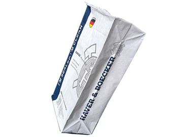 Sacos de papel da parte inferior lisa dos sacos de papel de Multiwall Kraft de 3 camadas com forro do PE para dentro