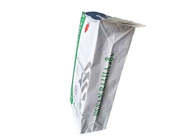 Parte inferior branca do quadrado da estabilidade dos sacos de papel de Kraft do produto comestível sacos de papel Multilayer da boa