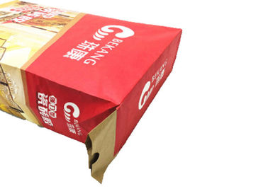 A estabilidade alta colou sacos de papel impermeáveis da parte inferior do bloco dos sacos de papel de Multiwall da válvula